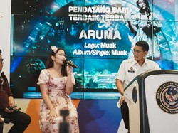 Aruma Dapat Apresiasi dari Sandiaga Uno Usai Raih AMI Awards 2023