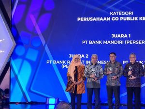 Bank Mandiri Raih Juara 1 Perusahaan Go Publik Keuangan ARA 2022