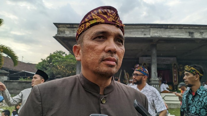 Direktur Event Daerah Kemenparekraf Reza Pahlevi di Pura Lingsar, Lombok Barat, NTB, Senin (27/11/2023). Foto: Ahmad Viqi/detikBali
