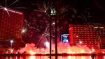 Pesta Kembang Api Rayakan HUT Persija ke-95