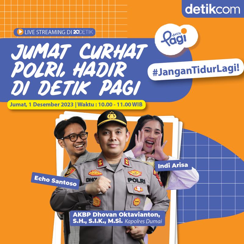 Jumat Curhat detikPagi Kapolres Dumai AKBP Dhovan Oktavianton