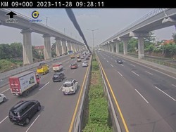Ada Kecelakaan di Km 09, Tol Cikampek Arah Jakarta Macet