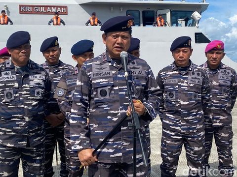 Pangkoarmada III Laksamana Muda Hersan di Sorong. Juhra Nasir/detikcom