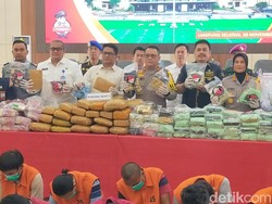Ungkap Jaringan Sabu Asal Aceh, Polda Lampung Sita 113 Kg Sabu