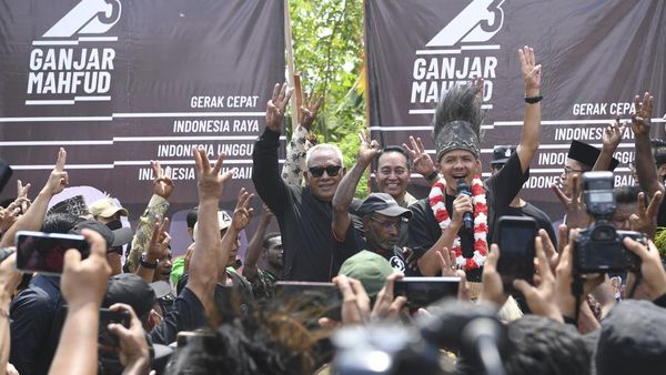 Potret Kampanye Perdana Ganjar di Papua