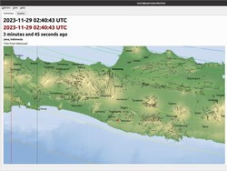 Gempa Darat M 1,2 Goyang Gunungkidul