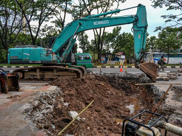 Potret Proyek Penangkal Banjir di Bandung