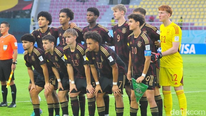 Skuad Timnas Jerman U-17 di Piala Dunia U-17 Indonesia 2023.