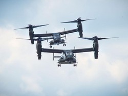 AS Tetap Terbangkan Pesawat Osprey Usai Kecelakaan, Abaikan Jepang