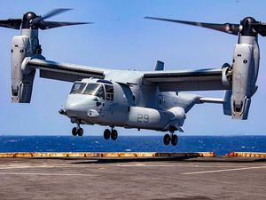 Wujud Pesawat Osprey yang Jatuh di Jepang, Dijuluki Penghasil Janda