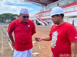 Ekspektasi Lapangan Standar FIFA, Stadion IGKJ Karangasem Masih Amburadul