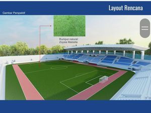 Penampakan Desain Stadion Surajaya Lamongan yang Baru Nanti Penampakan Desain Stadion Surajaya Lamongan yang Baru Nanti
