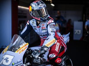 Kontrak Lanjut, Logo Antangin Nempel di Baju Balap-Motor Marquez Kontrak Lanjut, Logo Antangin Nempel di Baju Balap-Motor Marquez