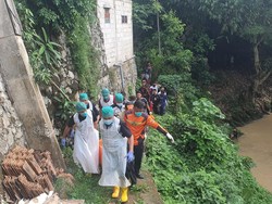 Lelaki Tanpa Identitas Ditemukan Tewas di Kali Cibanten Serang