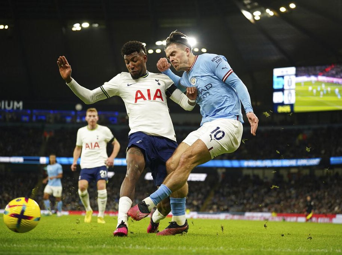 Link live streaming Manchester City vs Tottenham Hotspur. (Foto: AP/Dave Thompson)