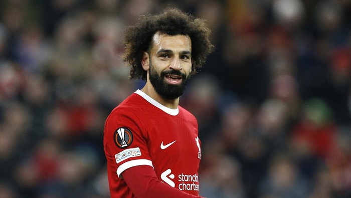 Soccer Football - Europa League - Group E - Liverpool v LASK Linz - Anfield, Liverpool, Britain - November 30, 2023  Liverpool's Mohamed Salah Action Images via Reuters/Craig Brough