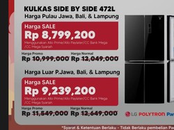 Di Transmart Full Day Sale! Kulkas Rp 12,6 Juta Banting Harga Jadi Rp 8,7 Juta