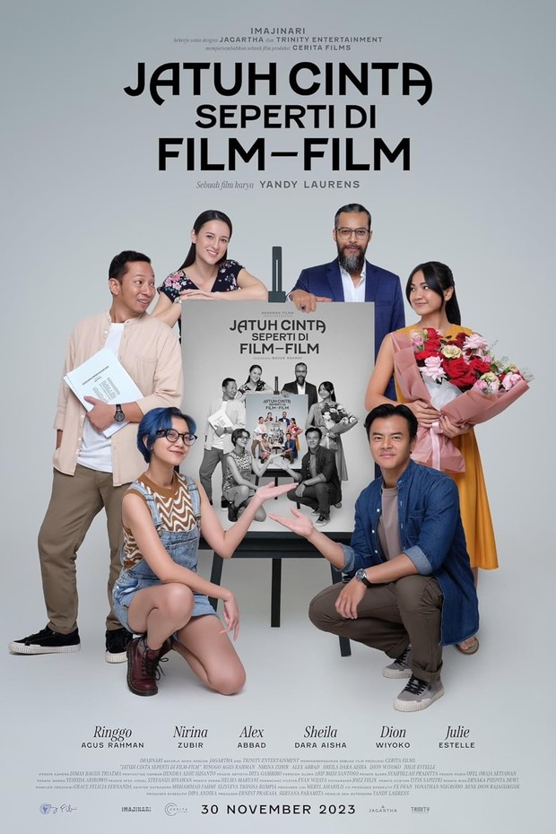 Film bioskop terbaru dari Indonesia, Jatuh Cinta Seperti di Film-film (2023)/ Foto: Imajinari