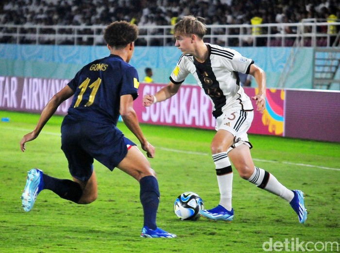 Laga final Piala Dunia U-17 2023 antara Jerman melawan Prancis di Stadion Manahan Solo, Sabtu (2/12/2023).