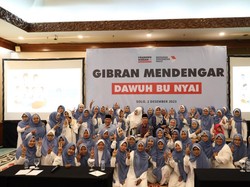 Gibran Temui 60 Nyai Se-Jateng di Solo, Diharap Menang Satu Putaran