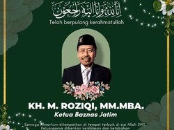 Ketua BAZNAS Jatim Kiai Roziqi Berpulang