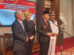 Pj Gubernur Sumsel Agus Fatoni Lantik Bupati OKI, Masa Tugas Hanya 29 Hari