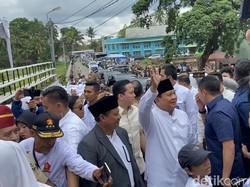 AHY-RK Dampingi Prabowo Kampanye Pertama di Tasikmalaya, Sapa Para Santri