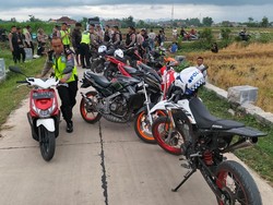 10 Kendaraan Diamankan dari Ajang Balap Liar di Tulungagung