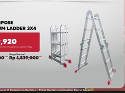 Beli Tangga Murah Meriah Cuma di Transmart Full Day Sale, Diskonnya Rp 800 Ribu!