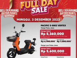 Harga Sepeda Listrik Diskon Hampir Rp 2 Juta Cuma di Transmart Full Day Sale!
