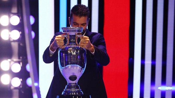 Soccer Football - UEFA Euro 2024 Final Draw - Elbphilharmonie Hamburg, Hamburg, Germany - December 2, 2023 Gianluigi Buffon during the draw REUTERS/Kai Pfaffenbach