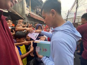 Gibran Temui Anak-anak di Gang Kecil Jakpus: Jangan Ada Stunting