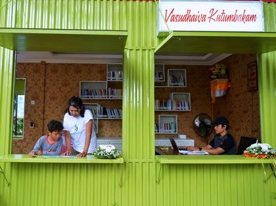 Kontainer Disulap Jadi Perpustakaan untuk Tingkatkan Minat Baca