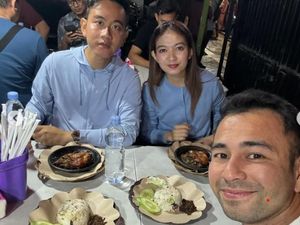 Raffi Ahmad Unggah Momen Makan Bareng Gibran-Selvi