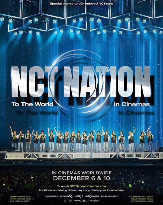 NCT NATION: To The World in Cinemas/Foto: instagram.com/nct foto poster film dokumenter NCT.