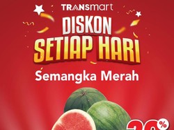 Buruan Merapat ke Transmart! Ada Diskon 20% Tiap Hari buat Semangka Merah