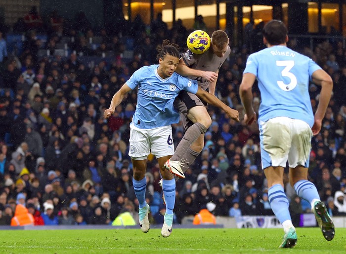 Dejan Kulusevski Soccer Football - Premier League - Manchester City v Tottenham Hotspur - Etihad Stadium, Manchester, Britain - December 3, 2023 Tottenham Hotspur's Dejan Kulusevski scores their third goal Action Images via Reuters/Lee Smith NO USE WITH UNAUTHORIZED AUDIO, VIDEO, DATA, FIXTURE LISTS, CLUB/LEAGUE LOGOS OR 'LIVE' SERVICES. ONLINE IN-MATCH USE LIMITED TO 45 IMAGES, NO VIDEO EMULATION. NO USE IN BETTING, GAMES OR SINGLE CLUB/LEAGUE/PLAYER PUBLICATIONS.