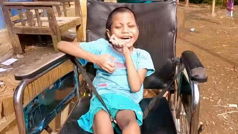 Kisah Ibnu Anak Petani: Penderita Radang Otak, Tak Bisa Bicara dan Jalan