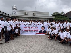 Paguyuban Tukang Becak Blitar Dukung Prabowo-Gibran di Pilpres 2024