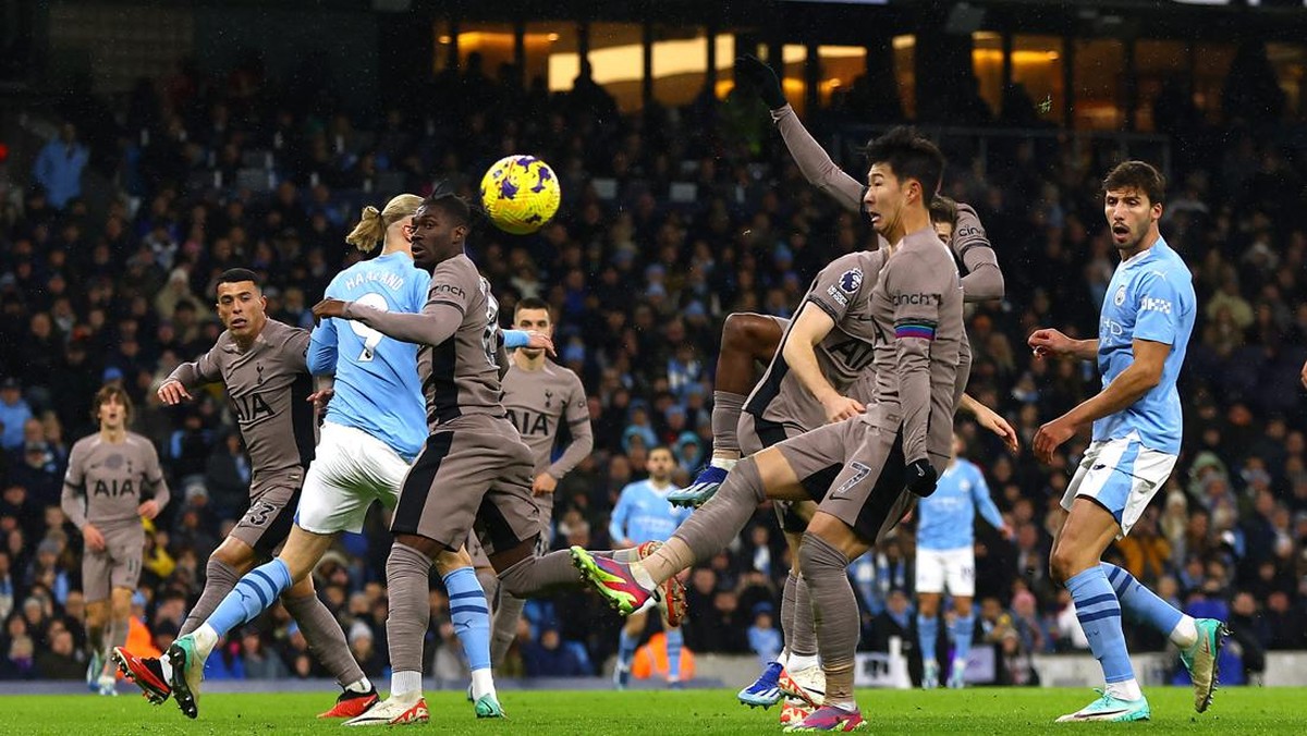 Manchester City vs Tottenham Hotspur di babak pertama. (Foto: Action Images via Reuters/LEE SMITH)