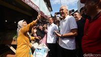 Momen Ganjar Blusukan ke Pasar Baru Balikpapan