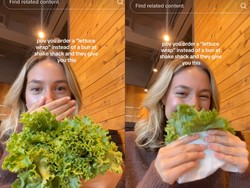 Pesan Burger Sayur, Wanita Ini Kaget Dapat Porsi Mirip Makanan Kelinci!