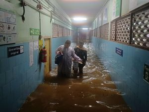 RS di India Kebanjiran Imbas Badai Tropis Michaung