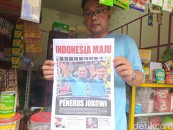 Aksi Relawan Sebar Tabloid Indonesia Maju di 6 Pasar Magelang