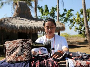 Potret Rambu Intan Sulap Limbah Tenun Sumba Jadi Busana Cantik