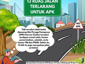 13 Jalan di Medan Zona Terlarang untuk Alat Peraga Kampanye, Ini Daftarnya