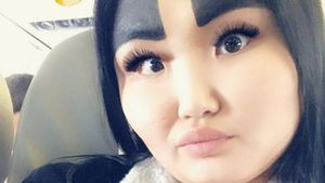 8 Foto Wanita Dulu Viral Punya Alis Terbesar di Dunia, Kini Tampil Normal
