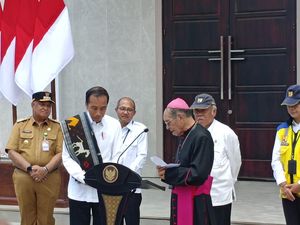 Gereja Katedral Kupang Usai Direhabilitasi, Jokowi: Indah Sekali