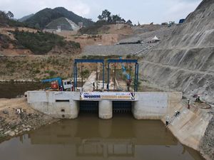 Progres Capai 98%, Bendungan Ameroro Mulai Pengisian Awal