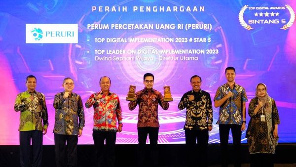 Transformasi Digital Peruri Raih Penghargaan